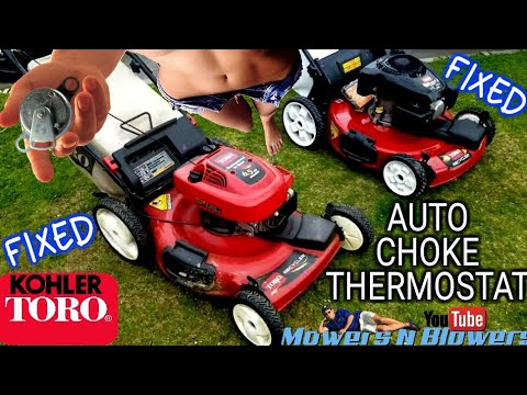 TORO RECYCLER MOWER HOW TO TEST Kohler Auto Choke Arm THERMOSTAT Assembly FLOAT NEEDLE SPRING REPAIR