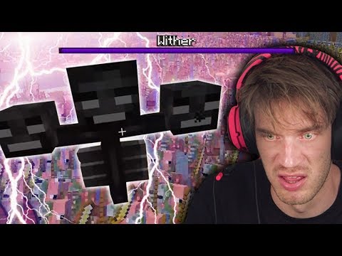 PewDiePie - I summoned The Wither Boss in Minecraft - Part 25