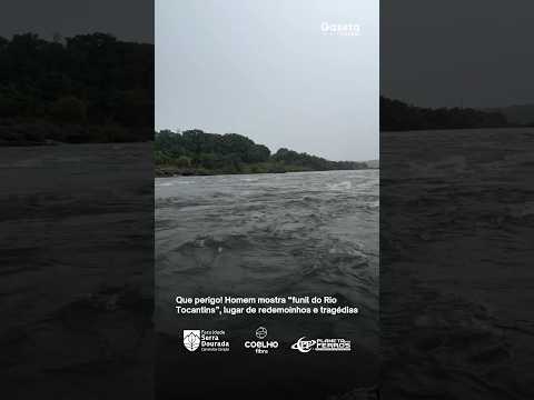 Vídeo mostra travessia impressionante no temido Funil do Rio Tocantins
