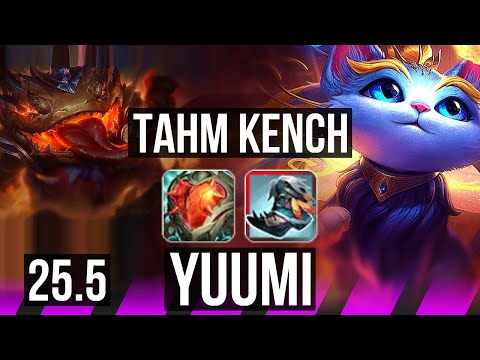 TAHM KENCH & Caitlyn vs YUUMI & Tristana (SUP) | 4/0/8 | KR Master | 25.5