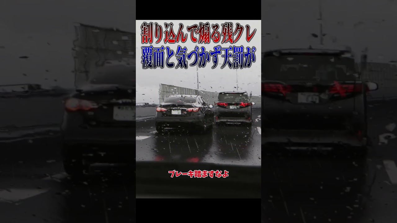 【超スカッと】DQN残クレアルファード覆面を煽ってしまい人生終了#shorts