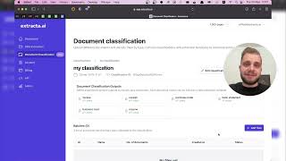 How to use the Document Classification feature from Extracta.ai?