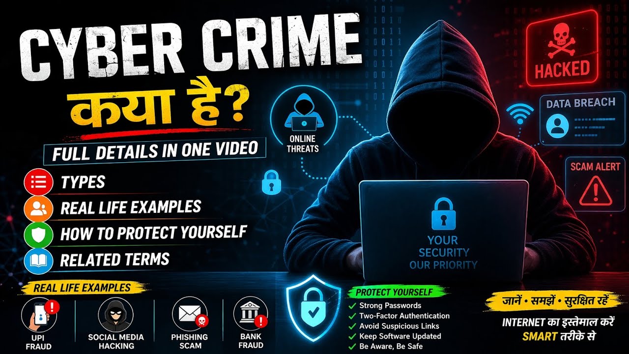 What is Cybercrime | Types of cybercrime | How to Prevent from cyberattack#cybercrime #cybersecurity