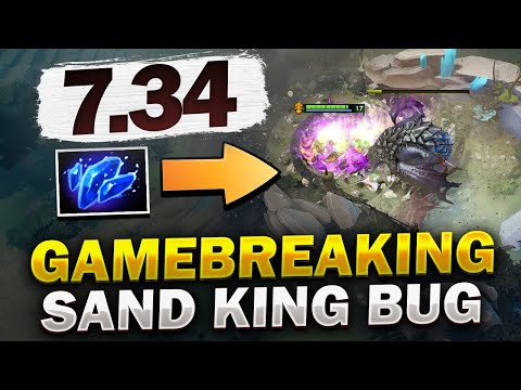 HOW TO SOLO KILL ROSHAN IN 5 SECONDS - GAMEBREAKING BUG ON 7.34 PATCH - Sand King