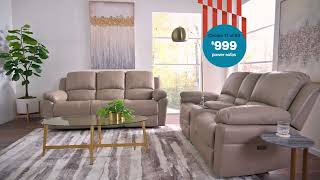 Bob's Discount Furniture Motion Sofas for Only $999!