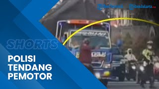 Video Detik-detik Polisi di Klaten Tendang Pemotor Viral saat Bubarkan Balap Liar