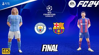 FC 24 - Manchester City Vs Barcelona - UEFA Champions League Final 23/24 | PS5™ [4K60]