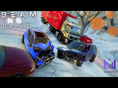 BeamNG drive - CINEMATIC CAR CRASHES #34 | REALISTIC CRASHES | LOSS of CONTROL | SHURDUK |