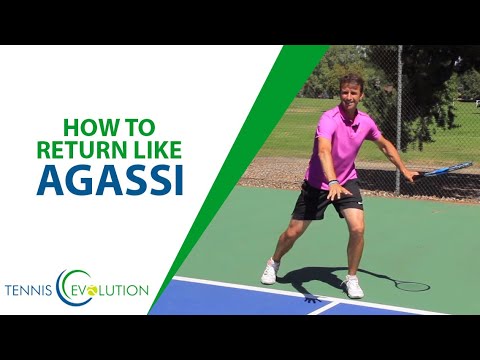 Tennis Return Serve: ANDRE AGASSI TIP (Hit Amazing Forehand Returns)