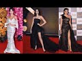 Bollywood Actress Hot Outfit On Red Carpet Showing Milky Thigh Legs Part 2