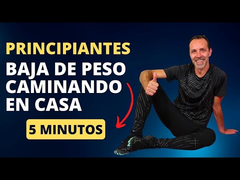 Ejercicios de Caminar en Casa para Adelgazar para Principiantes de Sólo 5 Minutos.