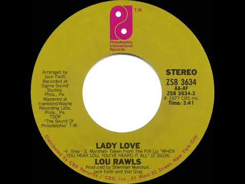 1978 HITS ARCHIVE: Lady Love - Lou Rawls (stereo 45 single version)