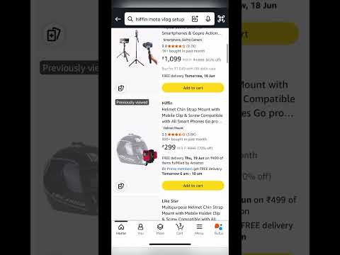 Moto vlog setup🏁just 299 #motovlogsetup #cheapest #amazon #hiffin #trendingshorts #shortsfeed #299