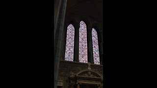 Stained glass depends not on reflected light