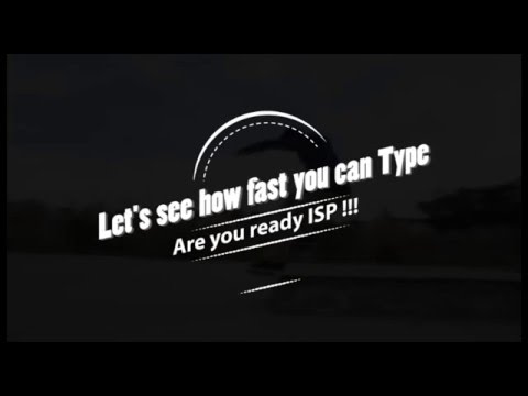 Typing Competition in ISP,Multan