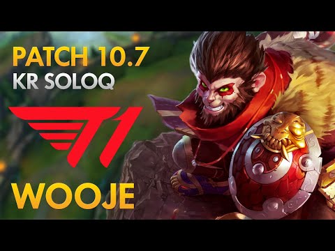 T1 Wooje - Top Lane: Wukong vs Jax - KDA 15/3/13