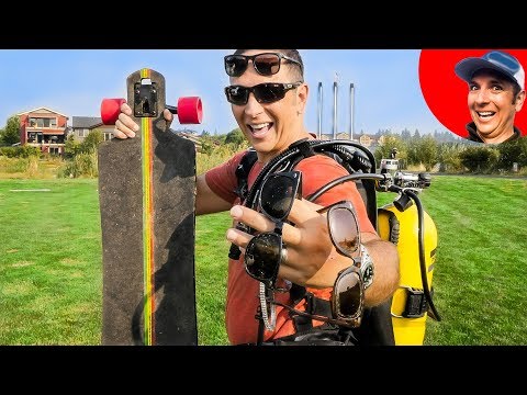 Found Diamond Bracelet and Longboard while River Treasure Diving! Video