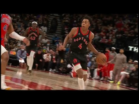 Scottie Barnes Two Handed Slam Dunk