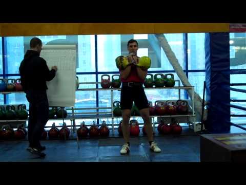 Sergey Pavlov, kettlebell sport, EuroFitness GYM Saint-Petersburg 08 April 2013