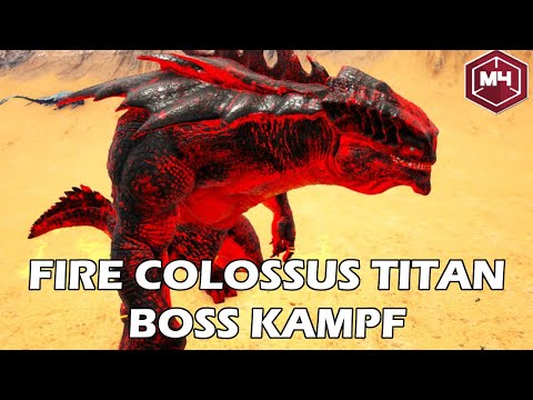 ARK Primalwars Modded - FIRE COLOSSUS TITAN BOSS KAMPF!😅🦖 (Folge 43)