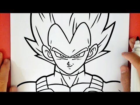 HOW TO DRAW VEGETA SSJ BLUE - YouTube