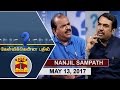 13 05 2017 Kelvikkenna Bathil Exclusive Interview With Nanjil Sampath Thanthi TV