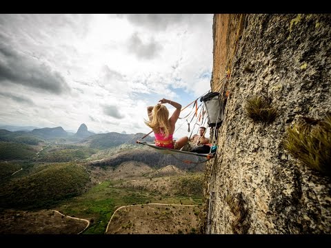 Sasha DiGiulian rock climbing big walls in Brazil