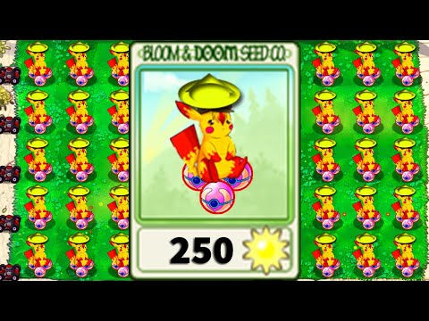 100% Gatling Pea Pokémon vs All Zombies 2 Plants vs Zombies Mod