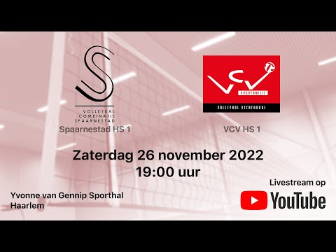 Spaarnestad HS 1 vs. VCV HS 1, Volleybal Topdivisie Heren
