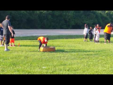 Jaekob football practice