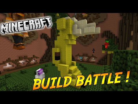 Furious Jumper -  MY BANANA IS BEAUTIFUL!  |  BUILD BATTLE (With PopiGames) |  Minecraft