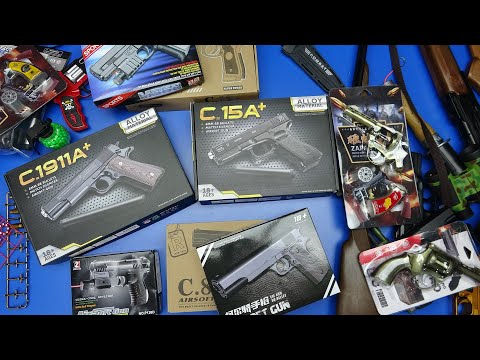 Airsoft Gun 6 mm BB Bullets ! M368,1911,Glock ...metal Cap Gun