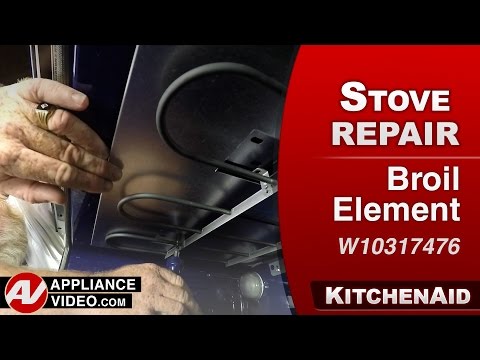 KitchenAid Stove - Will Not Heat on Broil - Broil Element Top Oven Repair