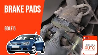 Youtube thumbnail of video "How to replace the front brake pads Golf 5 🚗"