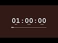 1 Hour Timer Coconut Brown Aesthetic No Music Countdown