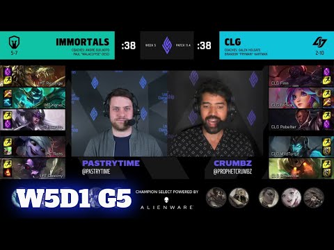 Immortals vs CLG | Week 5 Day 1 S11 LCS Spring 2021 | IMT vs CLG W5D1
