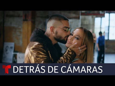 Jennifer Lopez y Maluma demuestran su complicidad en el detrás de cámaras de 'Marry Me' | Telemundo