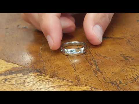 0.25 Ct. 7 Stone Channel Set Men's Wedding Band - TwoBirch - TB-GR-0003-WG-E