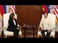 US VP Harris meets with President Bongbong Marcos at Malacañang.