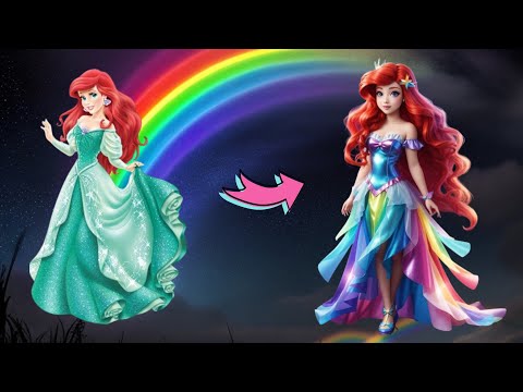Disney Princess Glow Up My Little Pony : Rainbow Dash | Transformation Disney Princess ✨