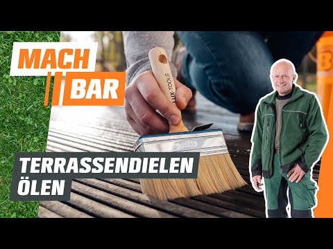 Oiling the terrace | OBI