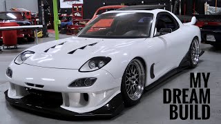 RX-7 IS COMPLETE! New front bumper, bagged & boosted!