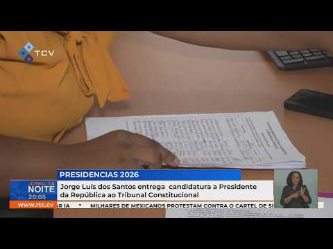 Jorge Luís dos Santos entrega candidatura a Presidente da República ao Tribunal Constitucional