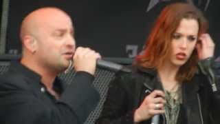 Device performing &quot;Close My Eyes Forever&quot; feat Lzzy Hale LIVE at Carolina Rebellion 2013