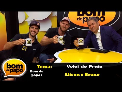 Programa Bom de Papo 28/12/2016 - Alison e Bruno Volei de Praia