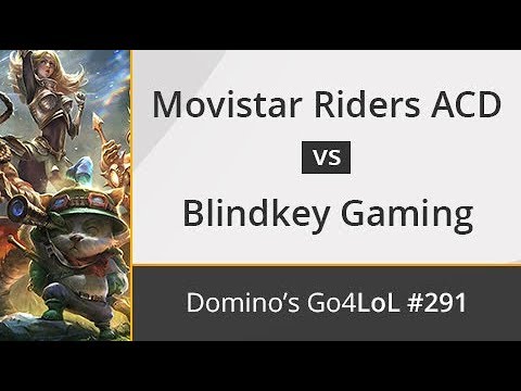 Movistar Riders ACD vs. Blindkey Gaming - Cuartos - Domino's Go4LoL #291