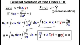 Math: Partial Differential Eqn. - Ch.1: Introduction (9 of 42) General Sol. of 2nd Order PDE