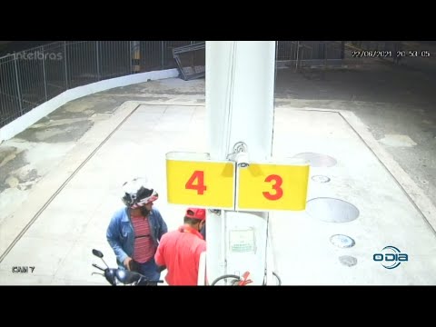 Flagra de assalto a posto de gasolina no bairro Tancredo Neves 23 06 2021