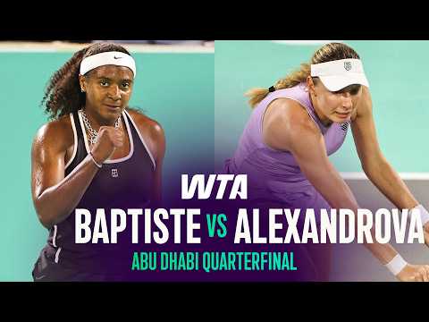 Hailey Baptiste vs. Ekaterina Alexandrova | 2026 Abu Dhabi Semifinal | WTA Match Highlights