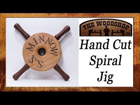 Woodturning Jig For Cutting Spirals On The Lathe